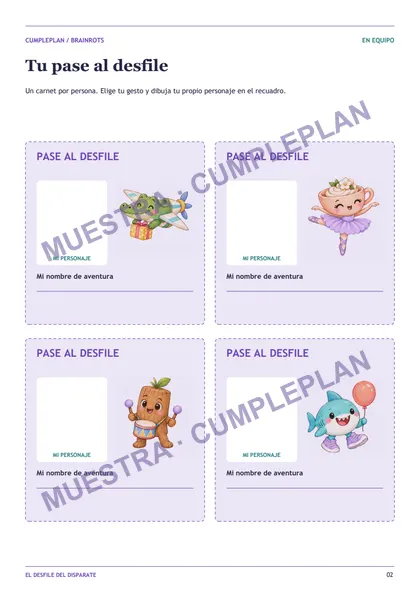Carnets o pasaportes · muestra con marca de agua