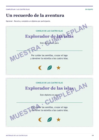 Diplomas · muestra con marca de agua