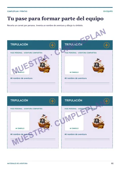 Carnets o pasaportes · muestra con marca de agua