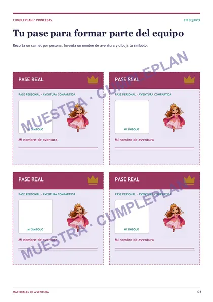 Carnets o pasaportes · muestra con marca de agua