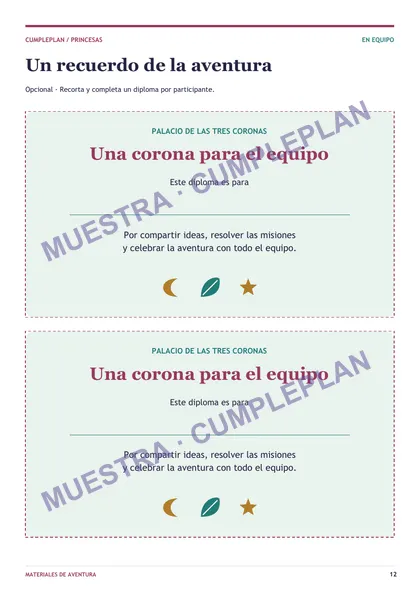 Diplomas · muestra con marca de agua